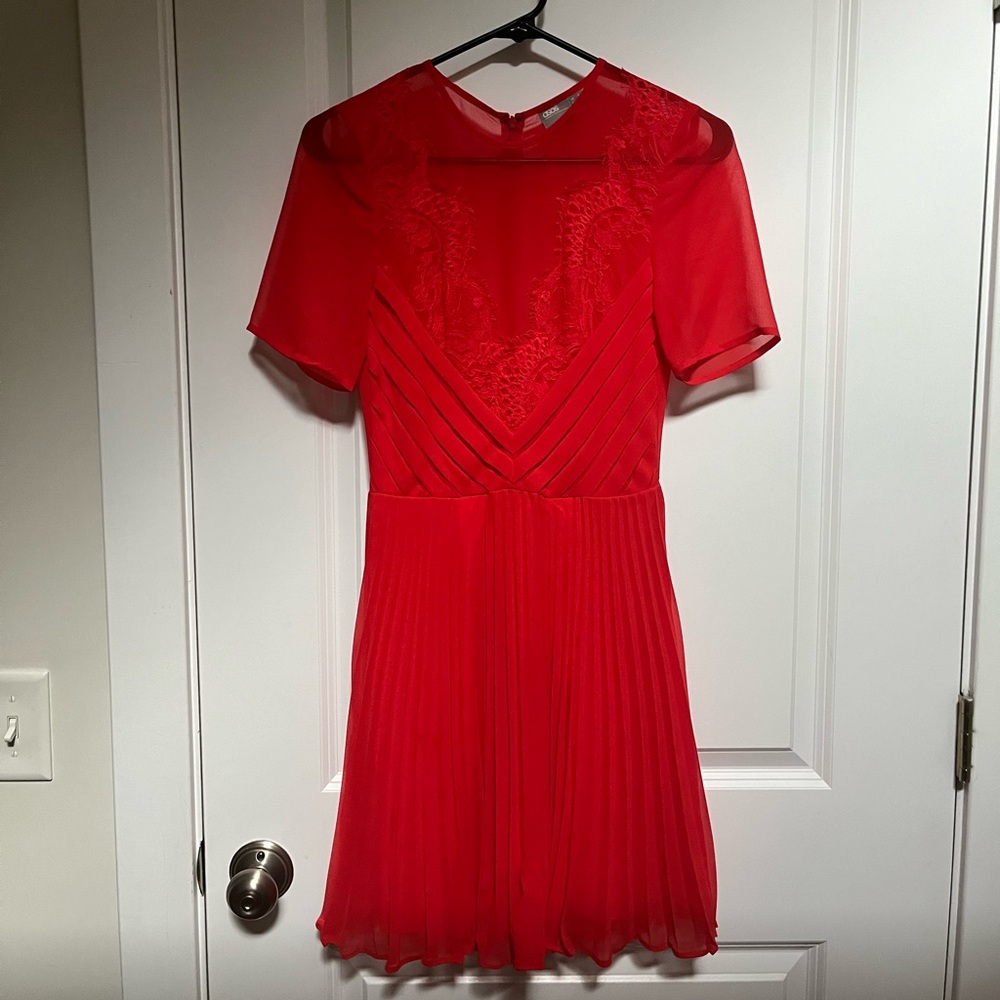 Red festive ASOS dress
